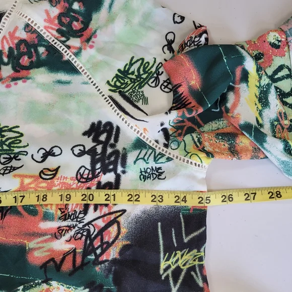 Melissa McCarthy x Seven7 Multicolor Button Down Shirt - Picture 3 of 8